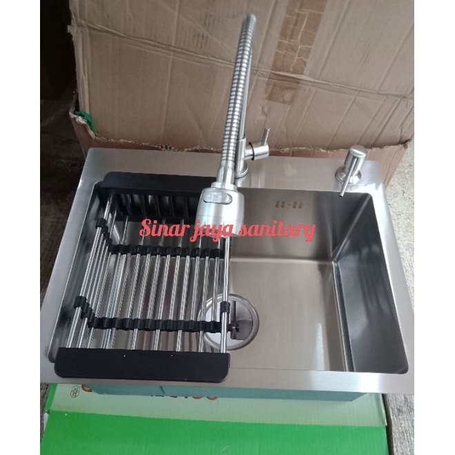 Paket komplit kitchen sink 5040 stainless &quot; PROMO &quot; / paket sink 5040 stainless