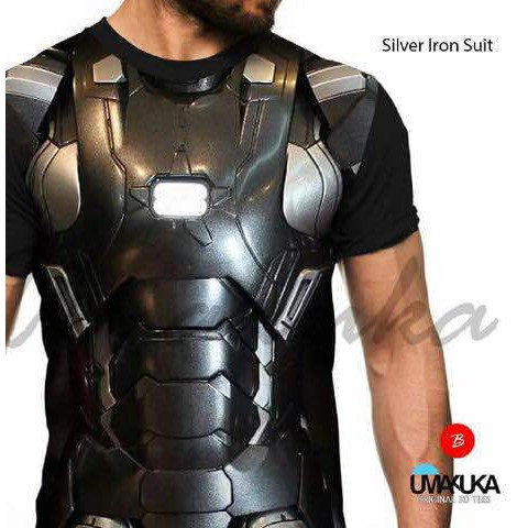 baju kaos 3d umakuka iron man spiderman hulk batman superman tshirt anak & dewasa pria original