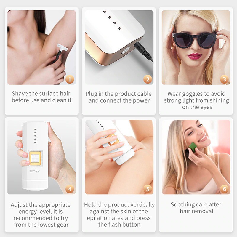 ALAT PENGHILANG BULU RAMBUT / BULU KAKI / BULU KAKI / LASER IPL PENGHILANG BULU PERMANEN