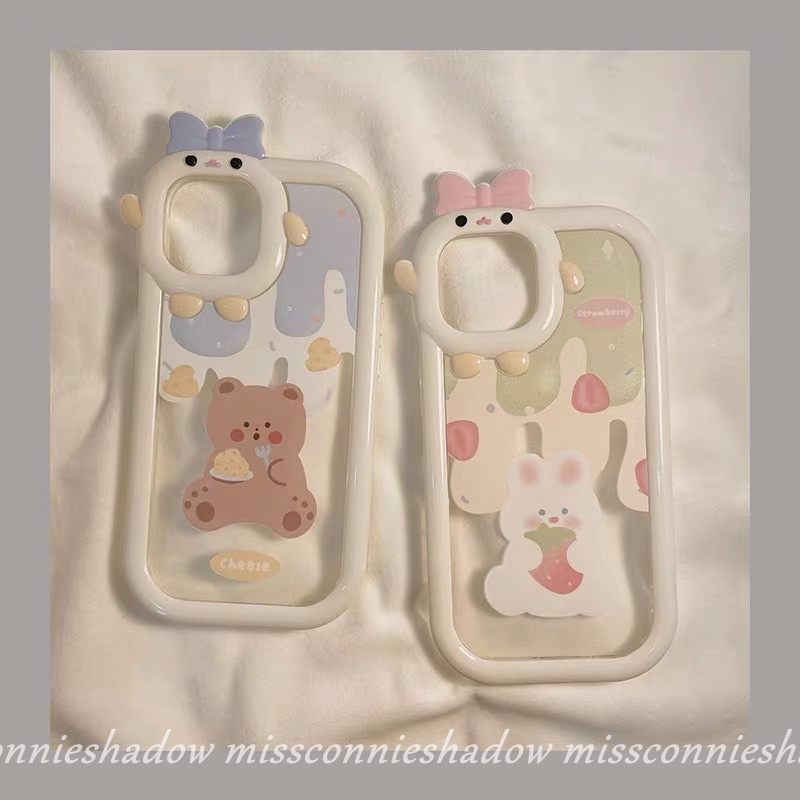 Soft Case TPU Motif Kelinci / Beruang Cover Samsung A04s A13 A03 A12 A04E A53 A32 A22 A23 A52 A73 A02s A50 A03s A51 A04E A53 A33S A11 A50s