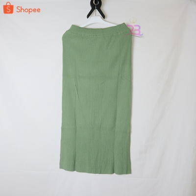 Rok Rajut ABG & JUMBO Rok Span Rajut Wanita / ROK Panjang PREMIUM / Rok Knit Rajut / Rok Tebal / Rok oversize-HIJAU MINT
