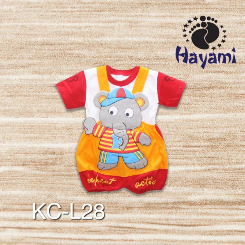 kodok bayi setelan bayi gajah karakter