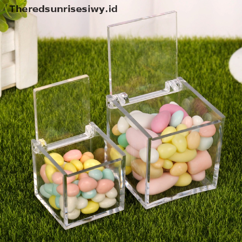 # Alat Rumah Tangga # Kotak Permen Mini Bahan Plastik Transparan Untuk Hadiah Pernikahan