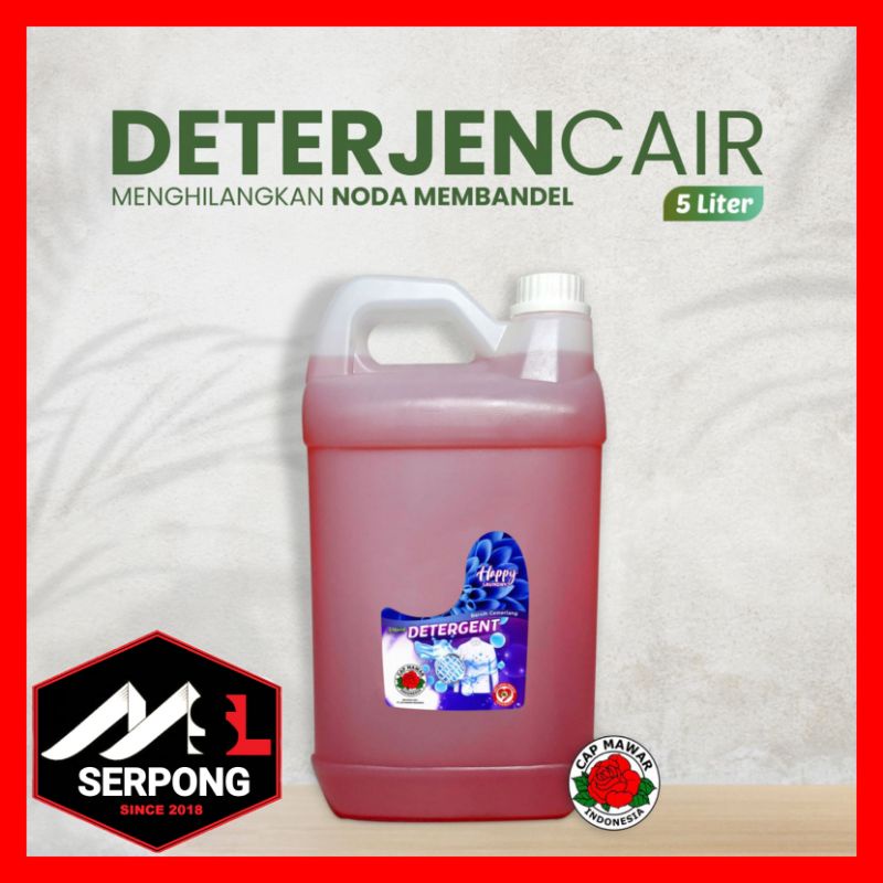 DETERJEN CAIR 5 LITER HAPPY CARE / DETERJEN KONSENTRAT / DETERJEN LIQUID