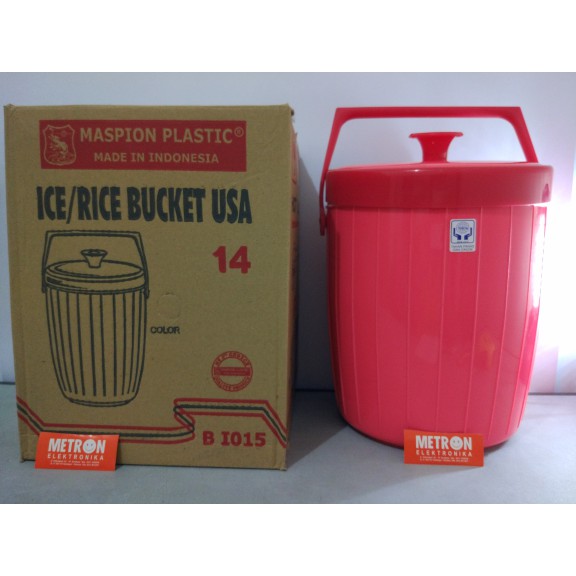 MASPION BI 015 / RICE ICE BUCKET USA 14LT / TEMPAT ES NASI 14LT / BI015