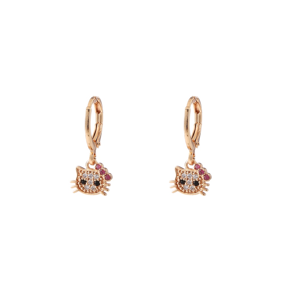 ♥️✅COD✨Anting Anak Titanium Anti Karat Bayi Emas Muda Hellokitty Anting Tusuk Aksesoris Perempuan Murah D150