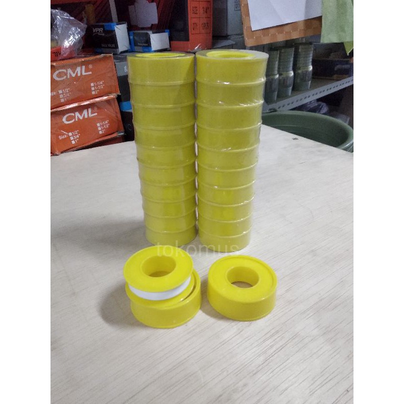 Solatip 1/2 x 20M Kuning/Seal Tape Air/Solatip Kran Air/Solatip Solasi Kran Keran