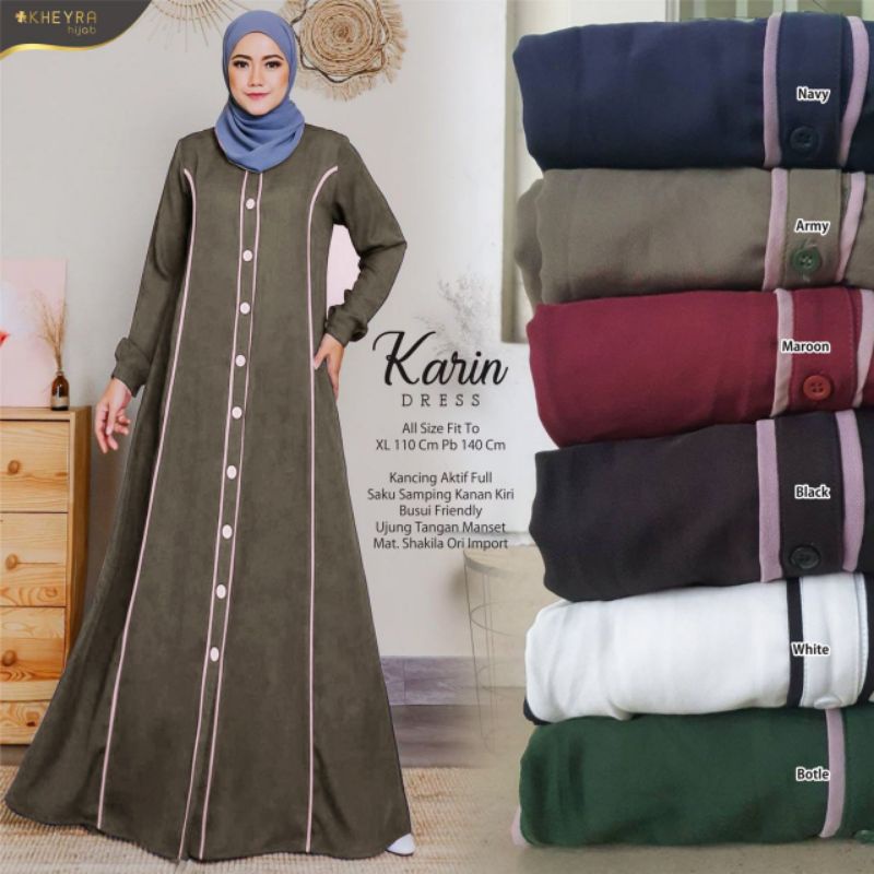 Gamis Abaya KARIN DRES By Kheyra Hijab