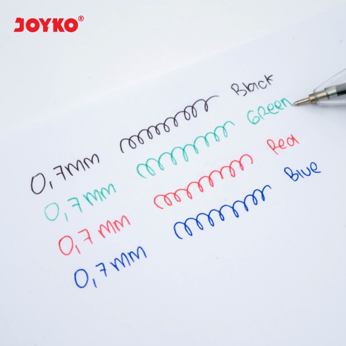 

TULIS-ALAT- BALL PEN PULPEN PENA JOYKO BP-283 QUACO 2 0.7 MM 4 WARNA COLORS -ALAT-TULIS.