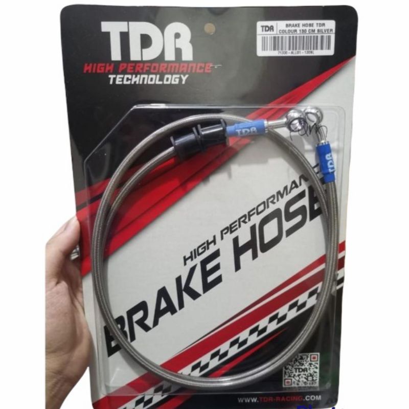 Selang Rem kabel rem TDR Depan 130cm KLX 150  D-Tracker CRF 150 Black Carbon