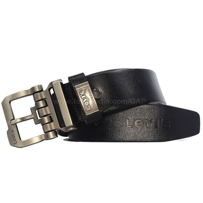 GESPER IKAT PINGGANG KULIT PRIA SELAPIS | LEVIS LEVIS JTR BLACK PROMO