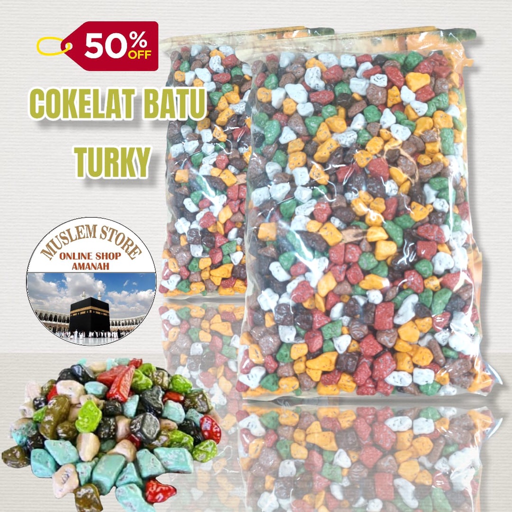 coklat batu /krikil dari turky 1kg