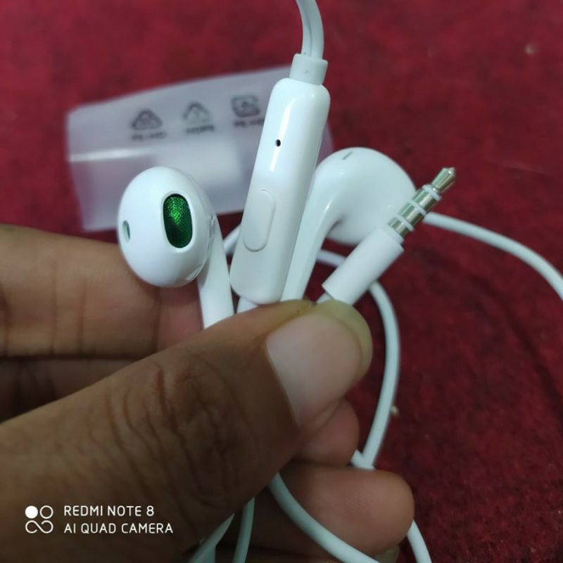 headset oppo reno 4 original bawaan HP oppo reno 3 / reno 4 / oppo A92