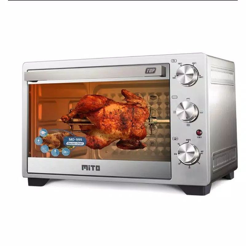 Oven Mito MO 999 Top Kapasitas 28 Liter - Oven Listrik Mito Top MO999 28liter