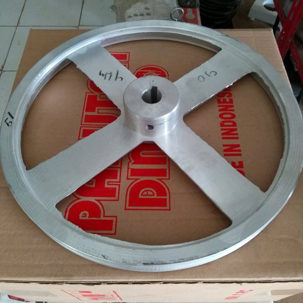 Pulley pully A1 - 12 inch as 30 mm puli alumunium