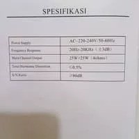 AMPLI KARAUKE FIRSTCLASS FC A386 DIGITAL AMPLIFIER