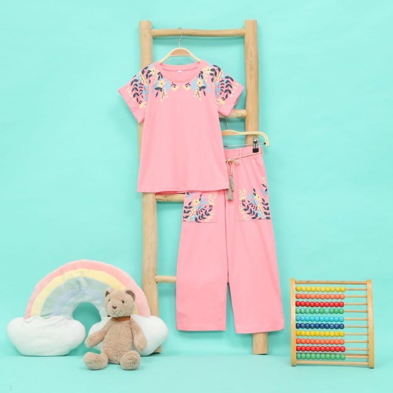 Baju anak perempuan laki laki, kulot anak perempuan, Cullotes Longpants Set by Piccolino