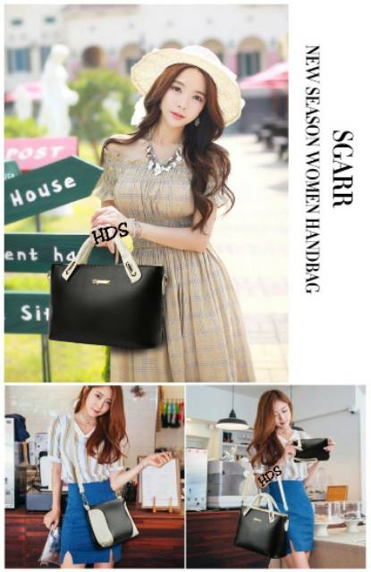 Fashion starla handbag 3in1  /fashion wanita /tas satu set murah