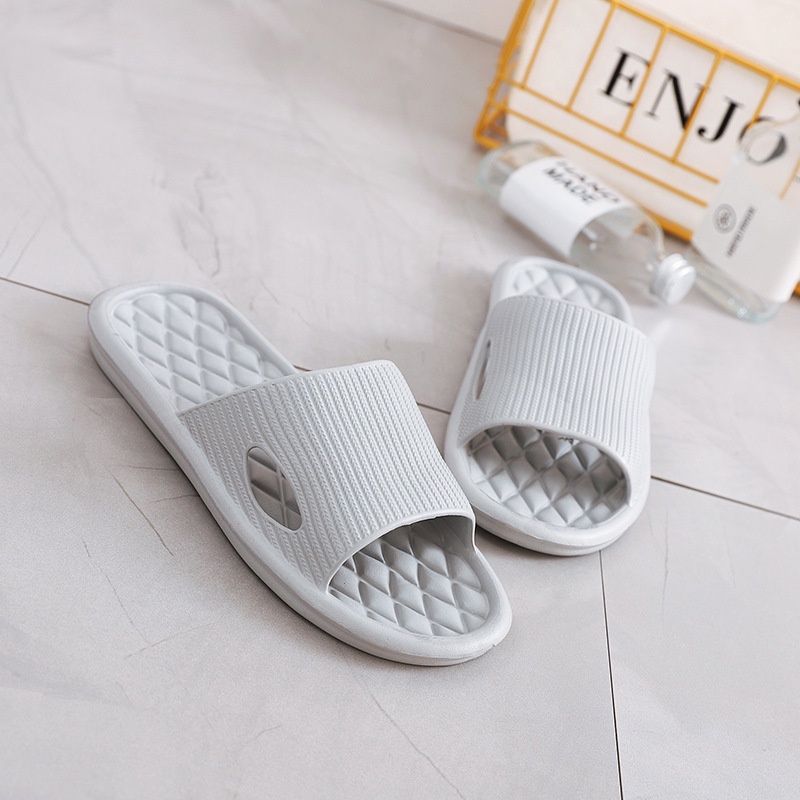 HC Sandal Slop Karet Polos Rumah 6495 Sendal Rumah Berkualitas Model Zigzag Sendal Kamar Mandi EVA Empuk Sendal Karet Couple Garis Home Slipper Anti Slip Wanita Pria Gaya Korea Murah Import-6