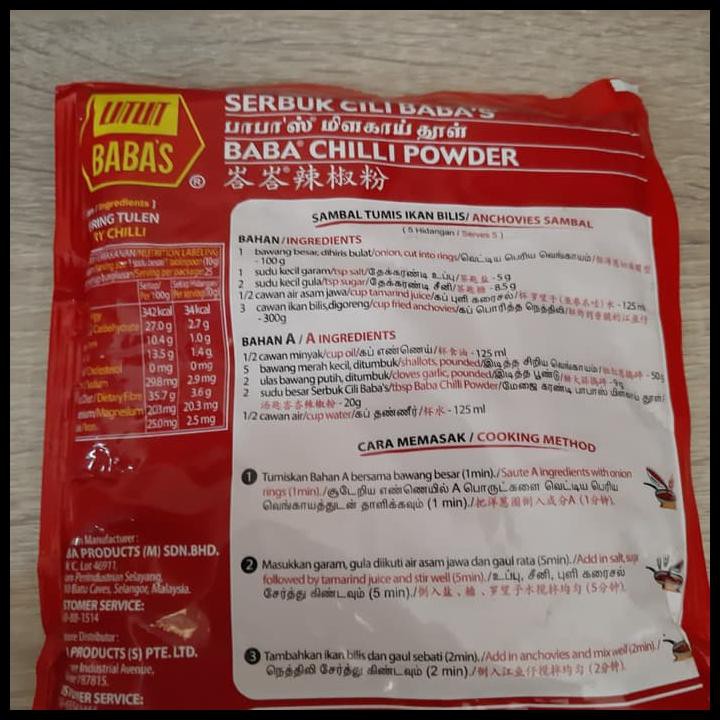 

Saxy Baba Chilli Powder Babas Serbuk Cili Babas 250 Gram 7Uzy