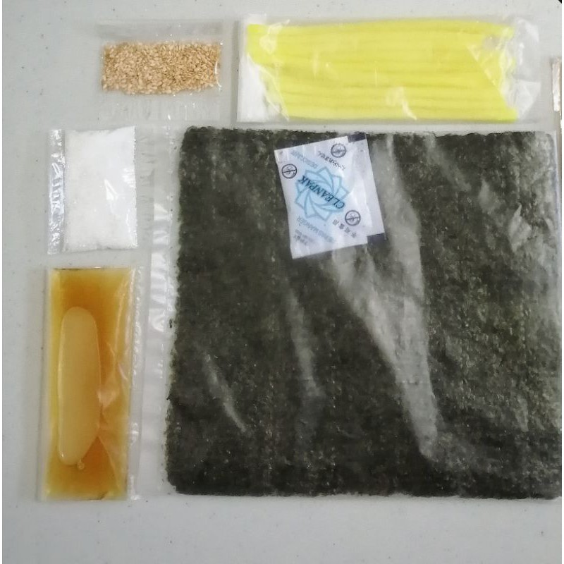 

bahan-bahan membuat kimbab sendiri