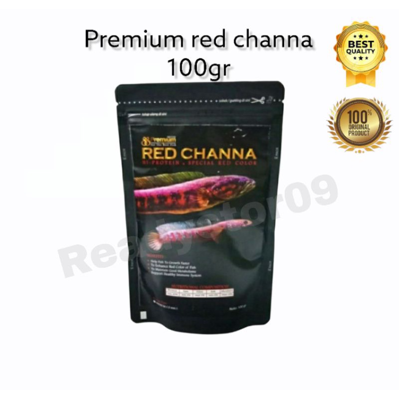 Pelet Premium Red Channa 100g Pakan Cana Chana Snake Head