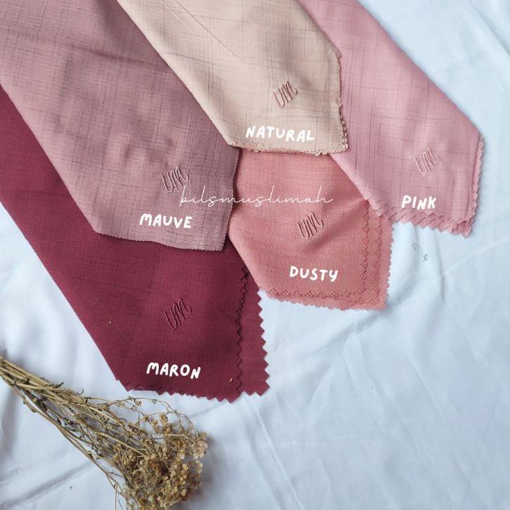 Langsung Beliii.. HIJAB VOAL WAFFLE LASERCUT UMAMA PART I LOGO METAL