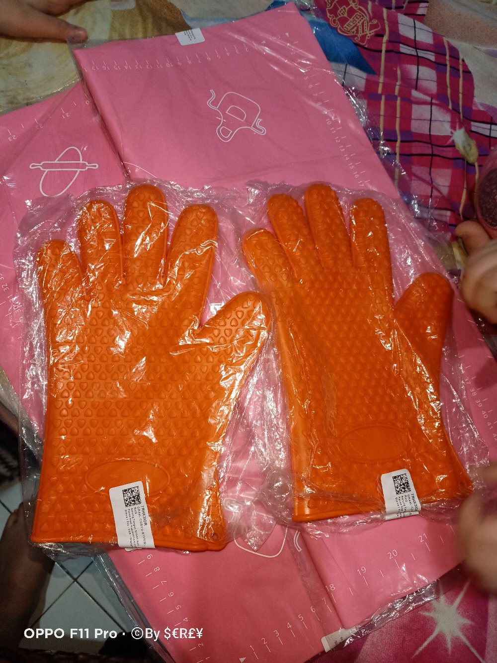 Sarung Tangan Silicone Anti Panas Heat Resistance Dapat Di Cuci 1pcs