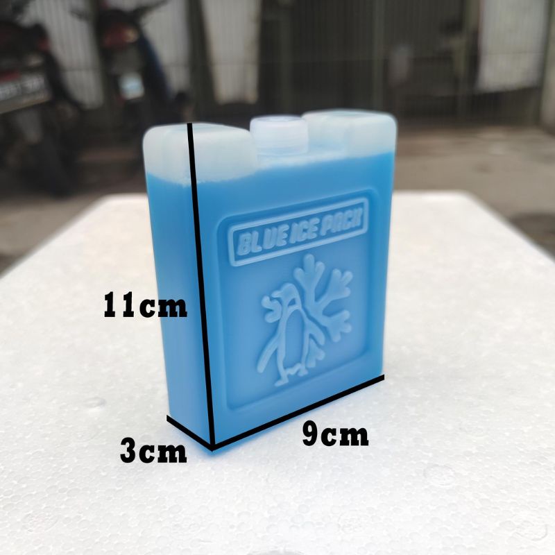 ice pack blue mini kotak kecil 11×9×3cm ice gel biru blue thermafreeze dry ice