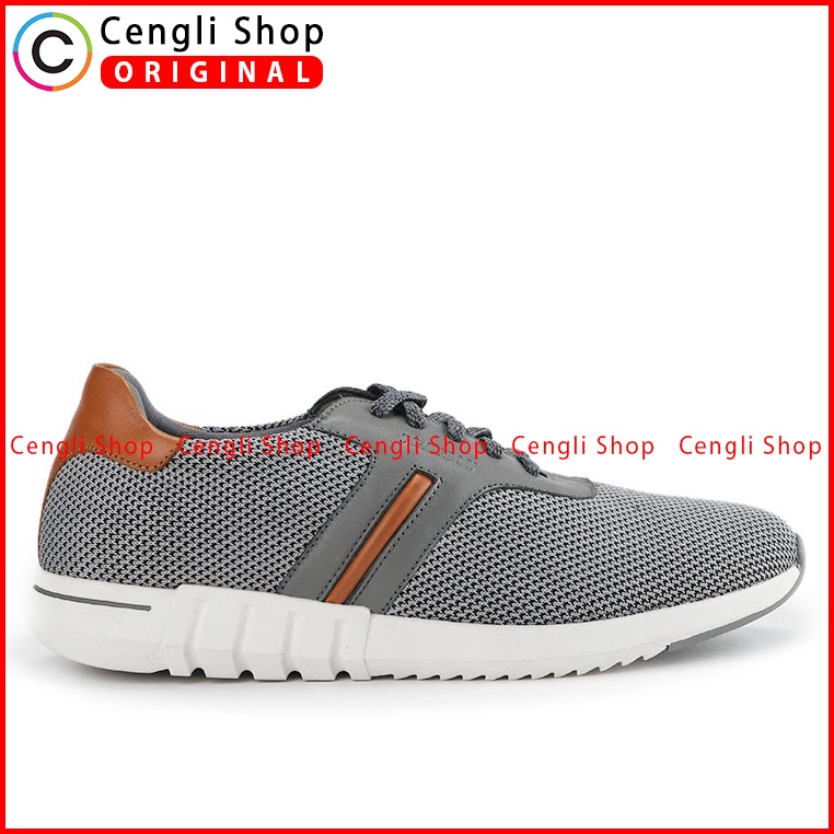 SEPATU PLAYBOY PRIA ORIGINAL SNEAKER CASUAL BRANDED ASLI ABU-ABU PL33