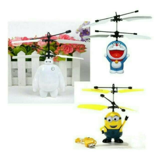 Mainan anak helikopter drone tangan bisa di charger