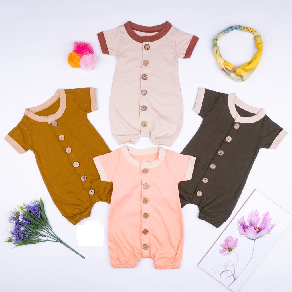 IL - Jumper Lullaby Bayi | Playsuit Button Romper Baju Anak Bayi