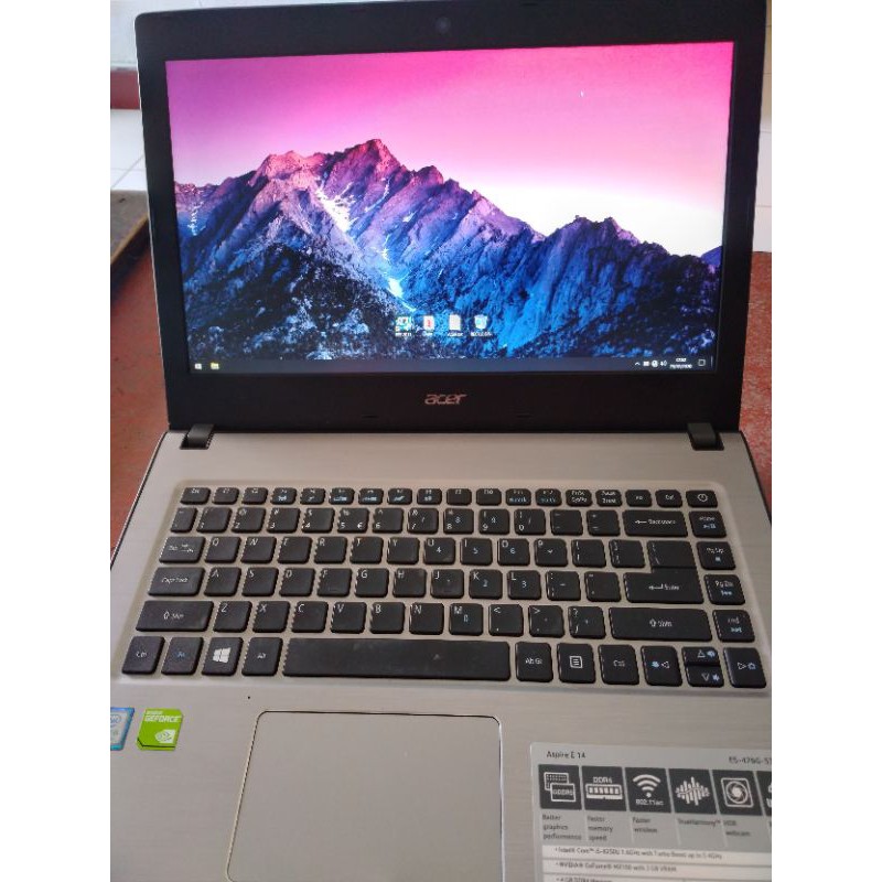 LAPTOP ACER E5 476G RAM 8gb i5 Gen 8250U Nvidia MX150