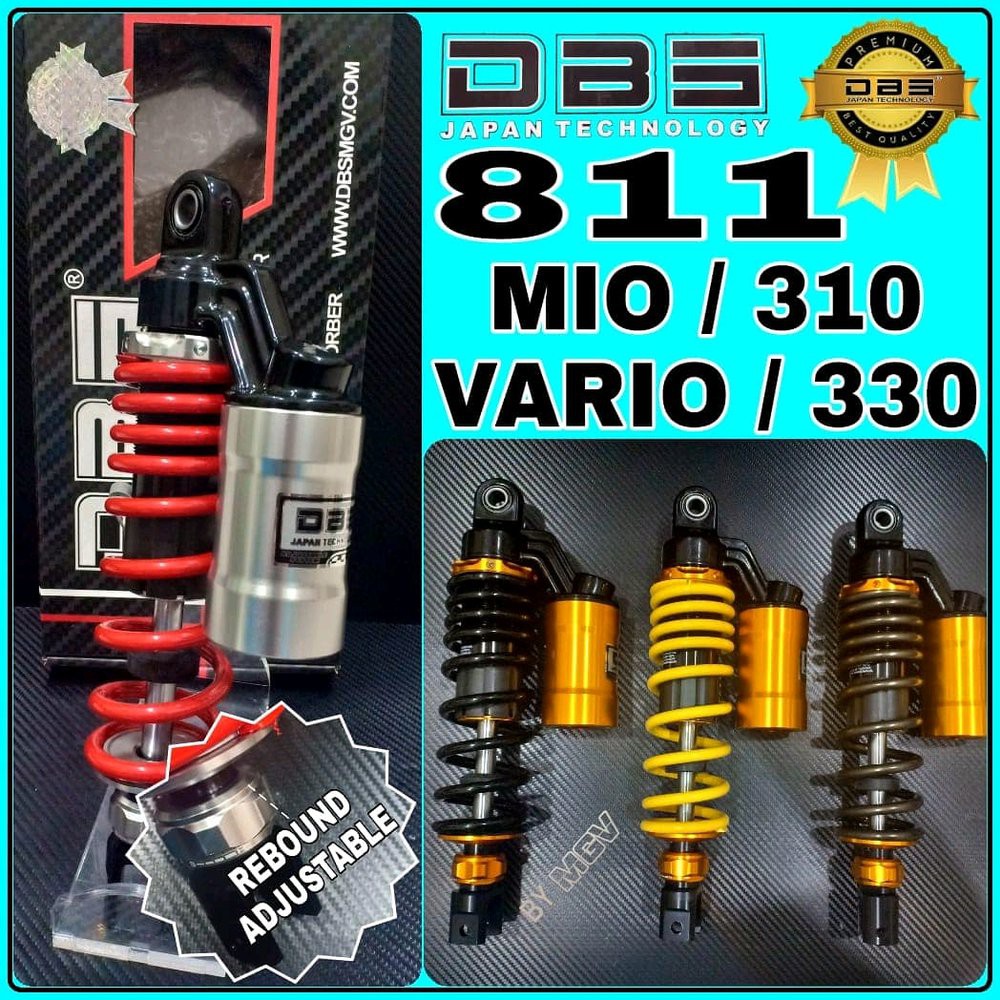 Shock Tabung DBS PREMIUM 811 BEBEK MIO VARIO - Rebound Adju bac1