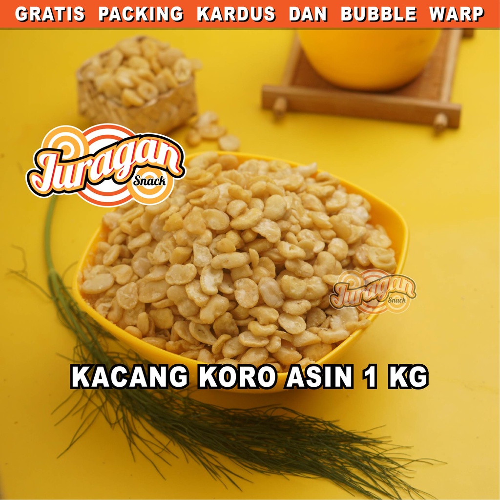 KACANG KORO ASIN  1 KG snack kiloan makanan ringan jajanan cemilan camilan asin gurih murah