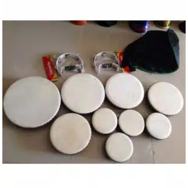 Rebana kompang Qasidah bahan kayu Mahoni kulit Domba Kambing homemade kwalitas ekspor ukuran 20 cm