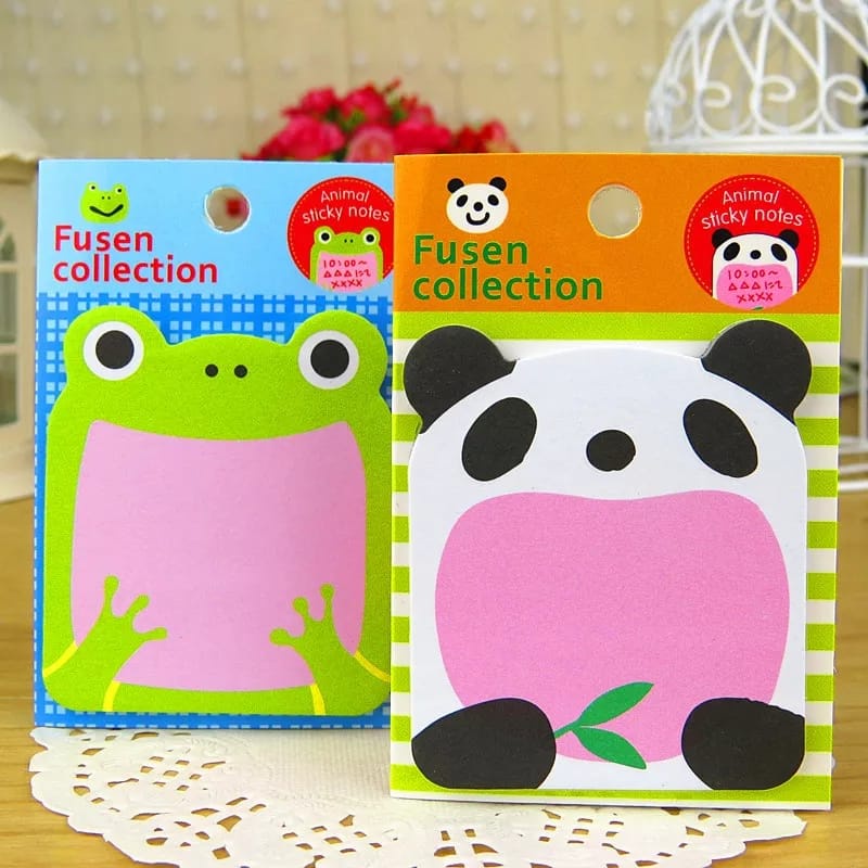 STICKY NOTES ANIMAL // Post It Note Karakter // Memo Kertas Tempel Binatang // ATK Lucu Murah COD