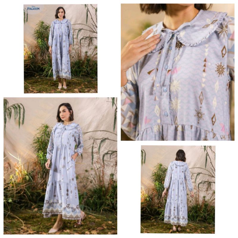 GEULIS Frozen Snow Queen Dress - Sky Blue size XL by Geulis.Id