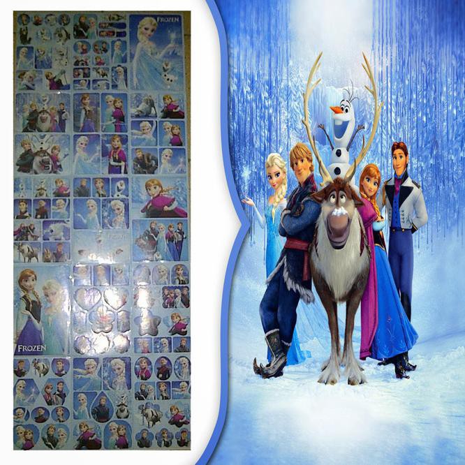 Murah Sticker Stickers Stiker Karakter Frozen Elsa Anna Olaf Doll Dolls Toy
