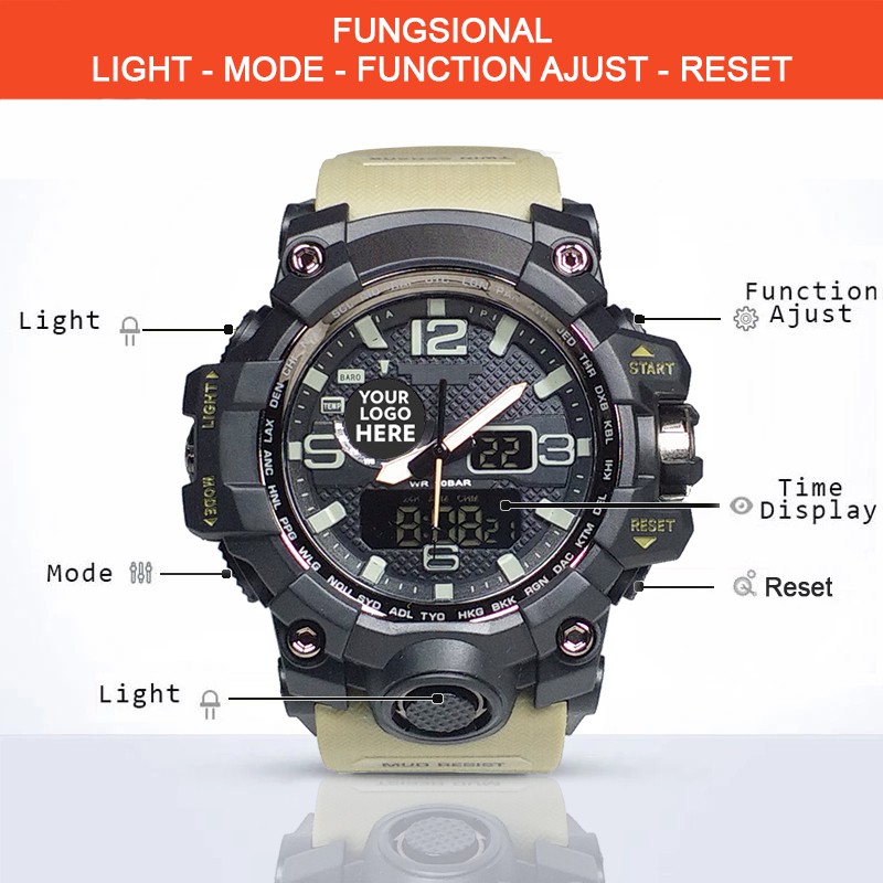 (Istimewa Bossque) Jam VALENTINO ROSSI 46 DT Tali Cream (Exclusive)