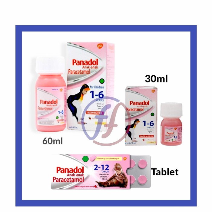 PANADOL ANAK TABLET / SIRUP
