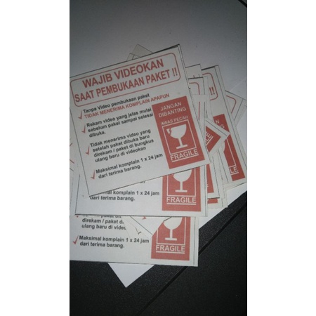 

STIKER HVS Unboxing Video Paket
