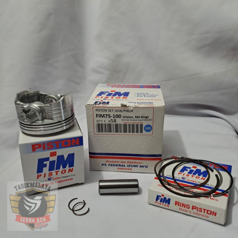 PISTON KIT SEHER KIT FIM 75 VIXION MX KING OS STD 50 100 150 200 250 300 FIM75