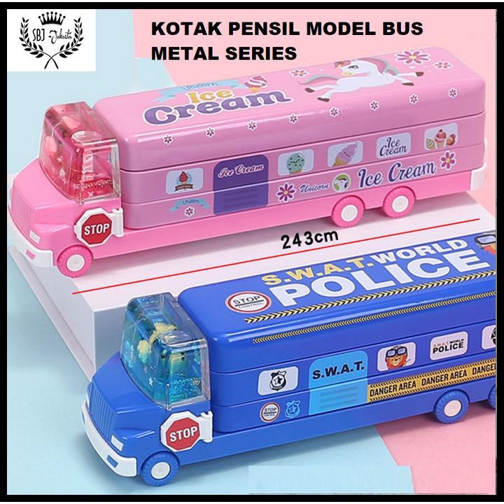

Caramel | Tempat Pensil Kotak Pensil Bus Double Decker Metal Series Unik Lucu