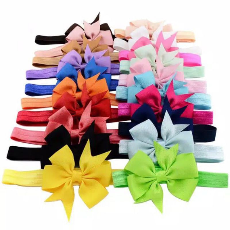 Bando Bayi Import Bandana Pita Lucu Imut Aksesoris Kepala Bayi