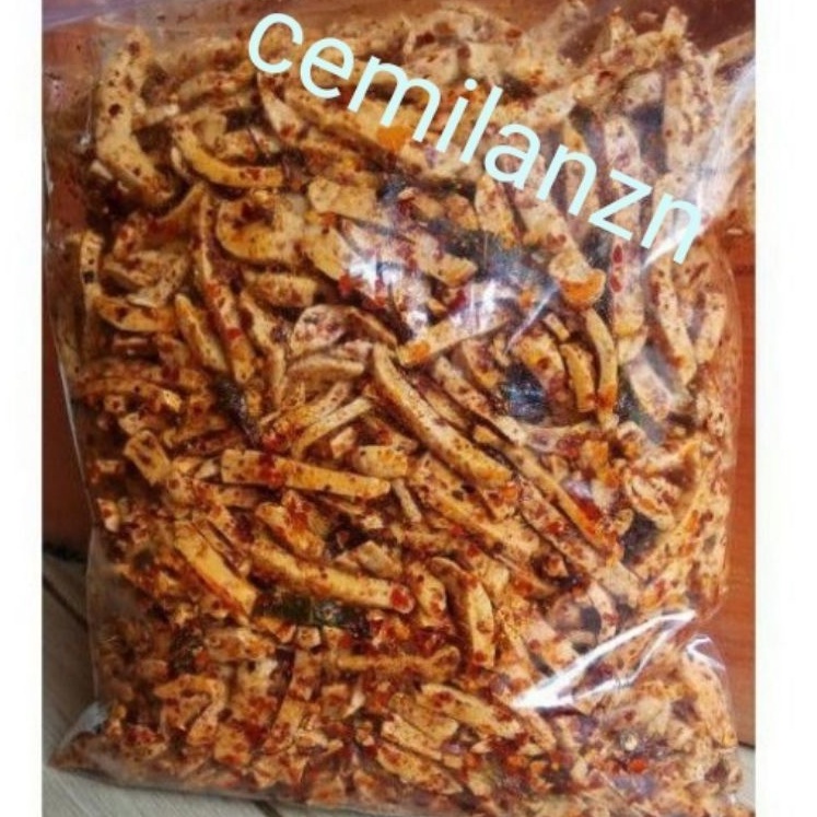 

RB22 COD Basreng baso goreng pedas daun jeruk /basreng stick pedas jeletot daun jeruk isi 1kg