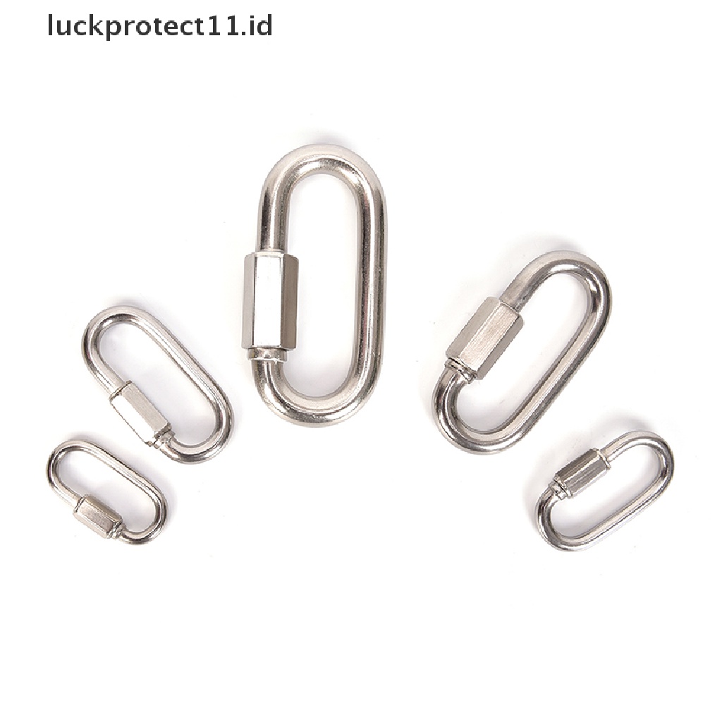 &lt; Luckprotect11.Id &gt; Kait Carabiner Bahan Stainless Steel Untuk Panjat Tebing