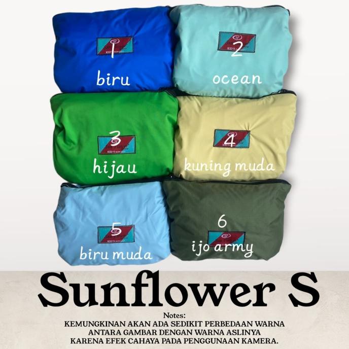 Jas Hujan Sunflower Size S | Kids | Raincoat Ukuran Anak