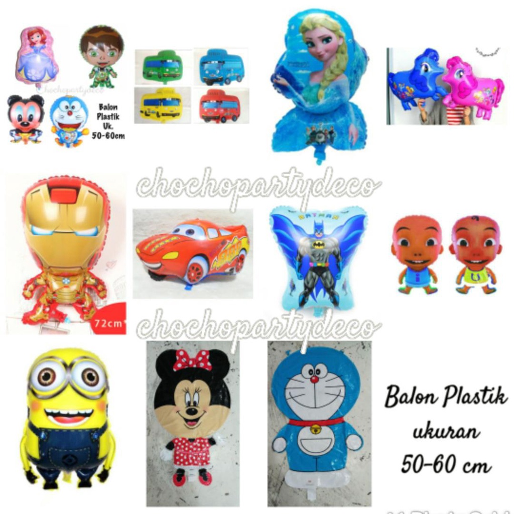 (1pc) Balon sofhia balon ben 10 ben ten balon mickey doraemon tayoo balon karakter