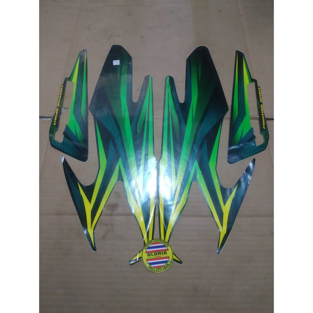 Striping List Body Yamaha Rx King RxKing 2005 - Hitam Hijau